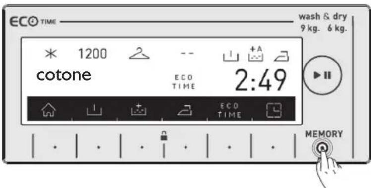 WHIRLPOOL AWZ 9614 F - Funzione di memorizzazione (tasto MEMORY) - 3
