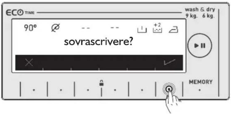 WHIRLPOOL AWZ 9614 F - Funzione di memorizzazione (tasto MEMORY) - 9