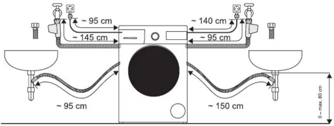 WHIRLPOOL AWZ 9614 F - Raccordement de vidange d'eau - 2