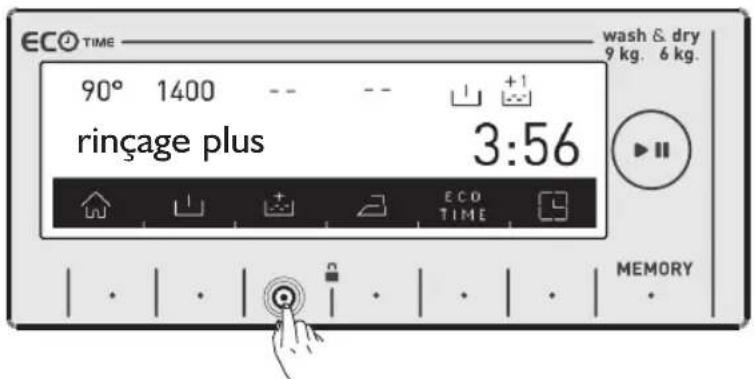 WHIRLPOOL AWZ 9614 F - Fonction de rinceage supplémentaire - 1