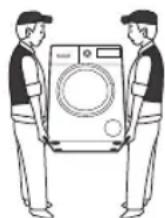 WHIRLPOOL AWZ 9614 F - La machine doit etre transporte par 2 personnes minimum. - 1