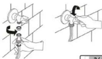 WHIRLPOOL AWZ 9614 F - Raccordement à l'arrivée d'eau - 3