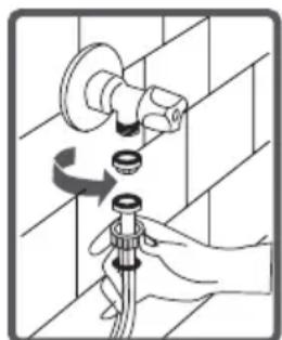 TELEFUNKEN TFNVIN1455RED - Branchement du tuyau d'arrivée d'eau - 4