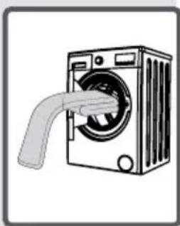 TELEFUNKEN TEL1206DDBA++ - REMARQUE: Remarque: La capacité maximum de charge peut varier en fonction du type de linge que vous lavez, du degré de saleté et du programme que vous avez choisi. Ne pas dépasser la capacité aximum de charge de sechage indiquée dans le tableau des programmes de lavage - 1