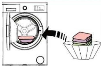 TELEFUNKEN TEL1206DDBA++ - Comment placer le linge dans le tambour - 1