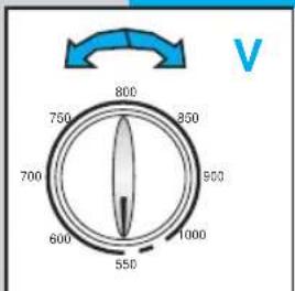 Ardo T3085 - BOUTON VARIATEUR DE VITESSE D'ESSORAGE: - 1