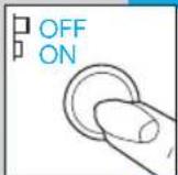 Ardo A6000X - BOUTON OU TOUCHE DE MISE EN FONCTION. - 1