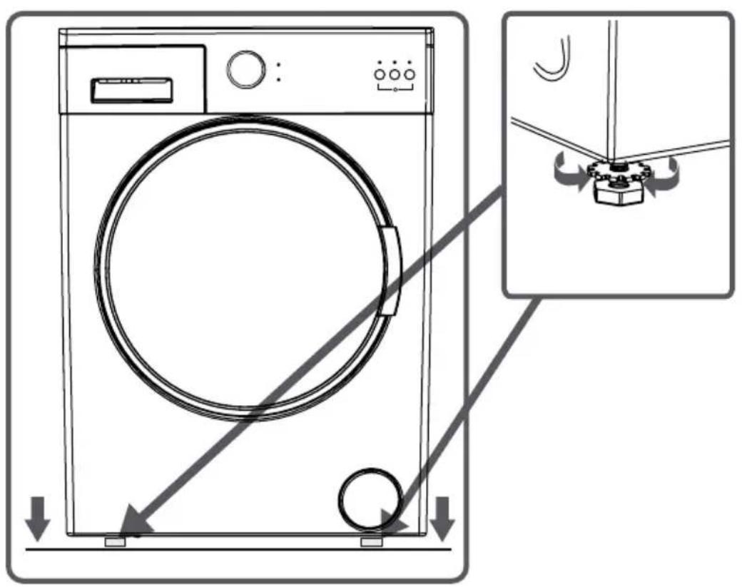 ATLANTIC A1005T14 - N'installez pas la machine sur un tapis ou des surfaces similaires. - 1