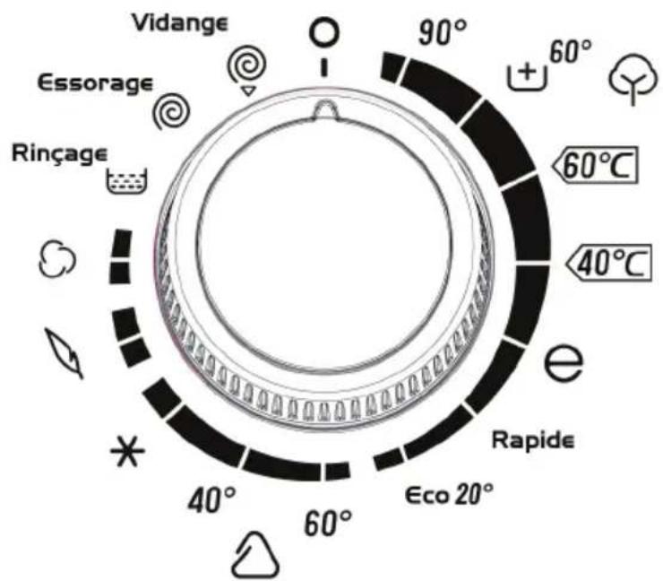 ATLANTIC A1005T14 - Compartiment à lessive de prélavage : - 2