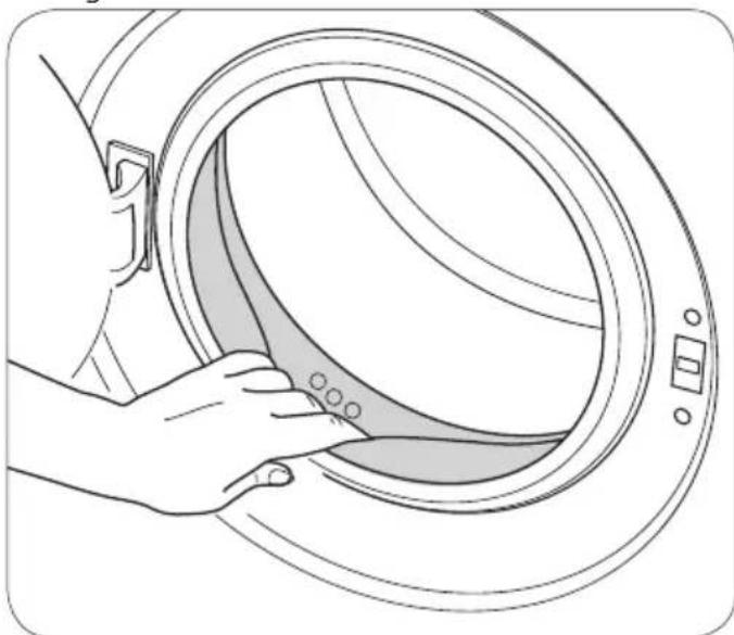 BEKO WMB 71031 MS - Nettoyage du hublot et du tambour - 3