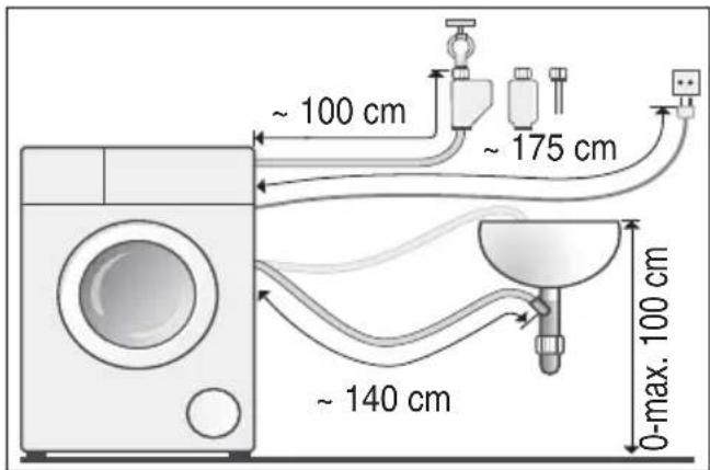 VIVA WFV14K20FF - Longueurs de flexibles, conduites et lignes - 2