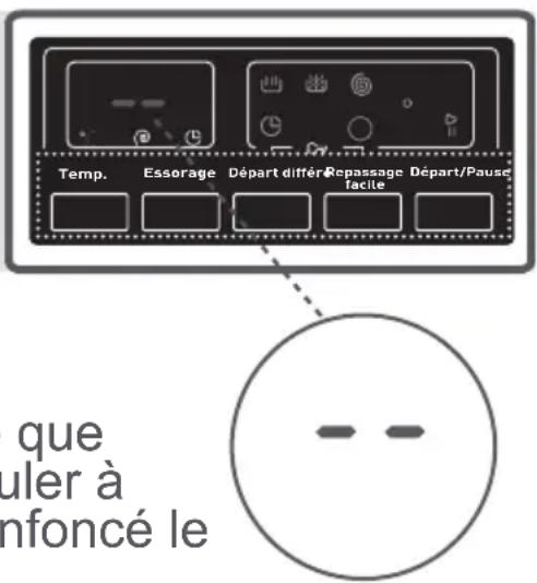 OCEANIC OCEALL812LED - 2- Sélection de la vitesse d'essorage - 2