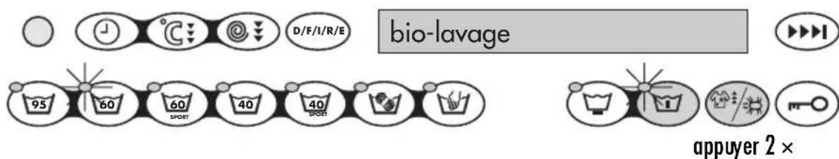 V-ZUG Unimatic F - Programme bio-lavage - 2