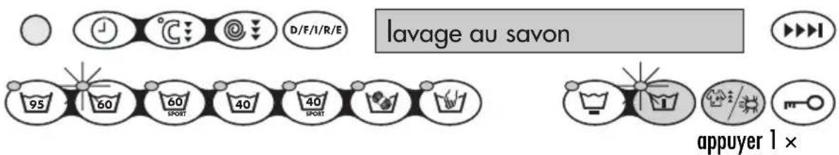 V-ZUG Unimatic F - Programme de lavage au savon - 2