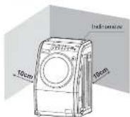 CALIFORNIA XQG60X112PRE - Positionnement du lave-linge - 1