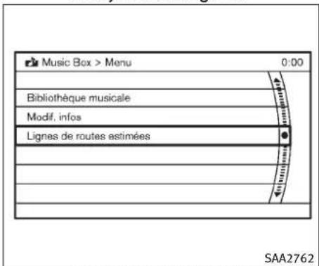 INFINITI FX50 (2011) - Selectiondepiste(modesavecsystedenavigation): - 2