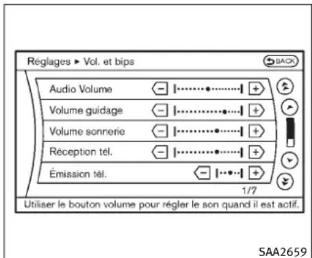 INFINITI FX50 (2011) - RéglagesduBluetooth(pourles modèlesavecsystémedenavigation) - 1