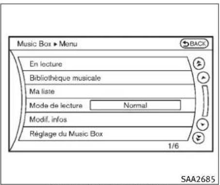 INFINITI FX50 (2011) - Selectiondepiste(modesavecsystedenavigation): - 1
