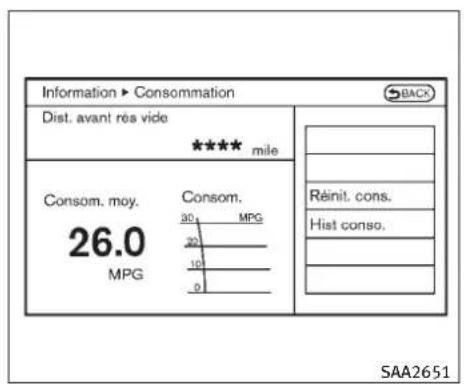 INFINITI FX50 (2011) - Affichaged'informationsurlevéhicule - 1