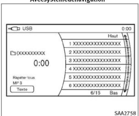 INFINITI FX50 (2011) - Selectiondefichiers(modulesavecs systemedenavigation) - 2
