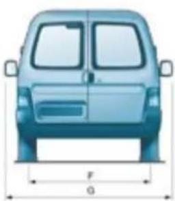 CITROEN Berlingo (1999) - LES DIMENSIONS EXTERIEULES (EN MM) - 2