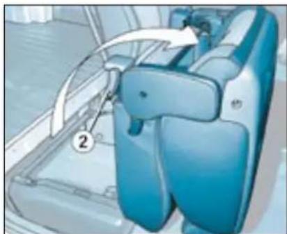 CITROEN Berlingo (1999) - Accès aux places arrrière (version avec une seule porte latorale coulissante) - 4