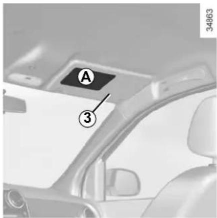 DACIA Logan MCV (2013) - SECURITE ENFANTS : désactivation, activation airbag passager avant (2/3) - 1