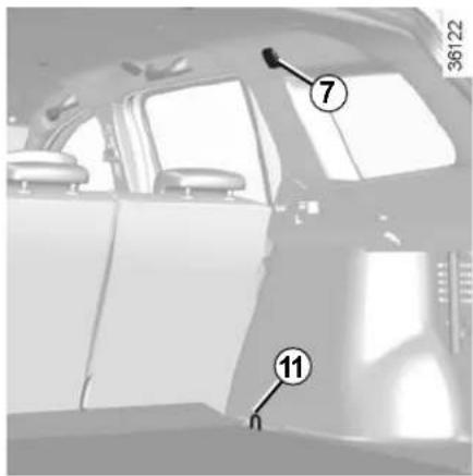 DACIA Logan MCV (2013) - TRANSPORT D'OBJECTS : Filet de séparation (2/2) - 1