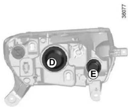 DACIA Logan MCV (2013) - FEUX AVANT : remplacement des lampes (2/2) - 1