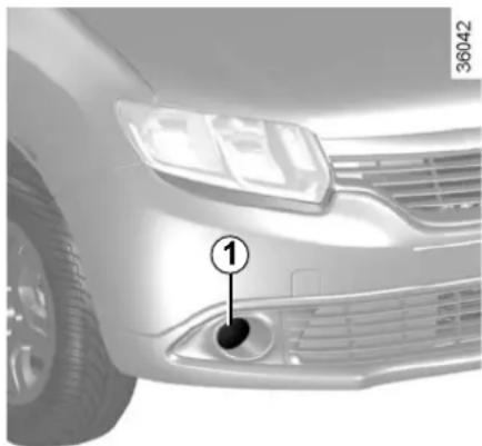 DACIA Logan MCV (2013) - FEUX DE BROUILLARD : remplacement des lampes - 1