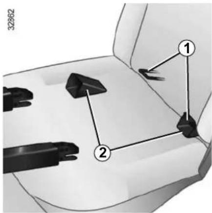 DACIA Logan MCV (2013) - SECURITE ENFANTS: fixation du siège infant (2/3) - 1