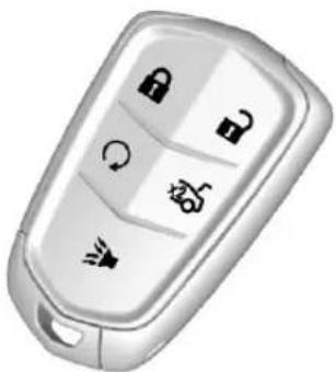 CADILLAC ATS Berlina (2017) - Utilisationdusystème «RemoteKeylessEntry» (RKE)[«Accèsàdistance sansclé»] - 1