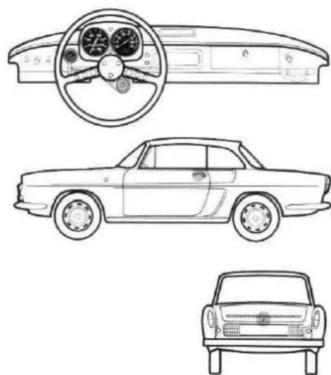 RENAULT R 1133 Caravelle (1966) - Clés - 1