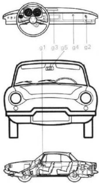 RENAULT R 1133 Caravelle (1966) - Aménagement intérieur - 1