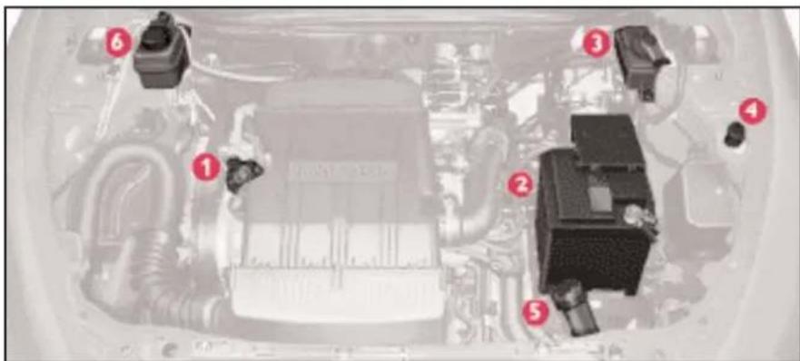 LANCIA Ypsilon (2001) - VERIFICATION DES NIVEAUX - 2
