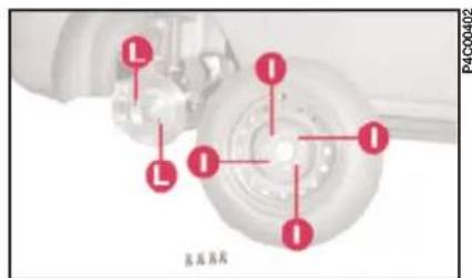 LANCIA Ypsilon (2001) - ENLEVER LES OUTILS, LE CRIC ET LA ROUE DE SECOURS - 1