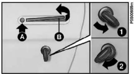 FIAT Barchetta (2003) - Ouverture manuelle de l'extérieur - 1