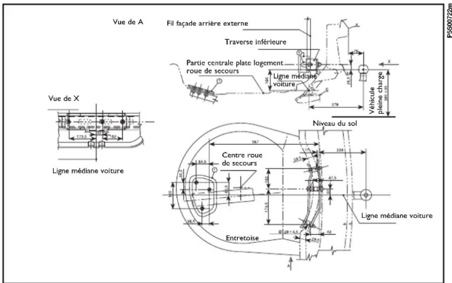 FIAT Barchetta (2003) - INSTALLATION DU CROCHET D'ATTELAGE - 1