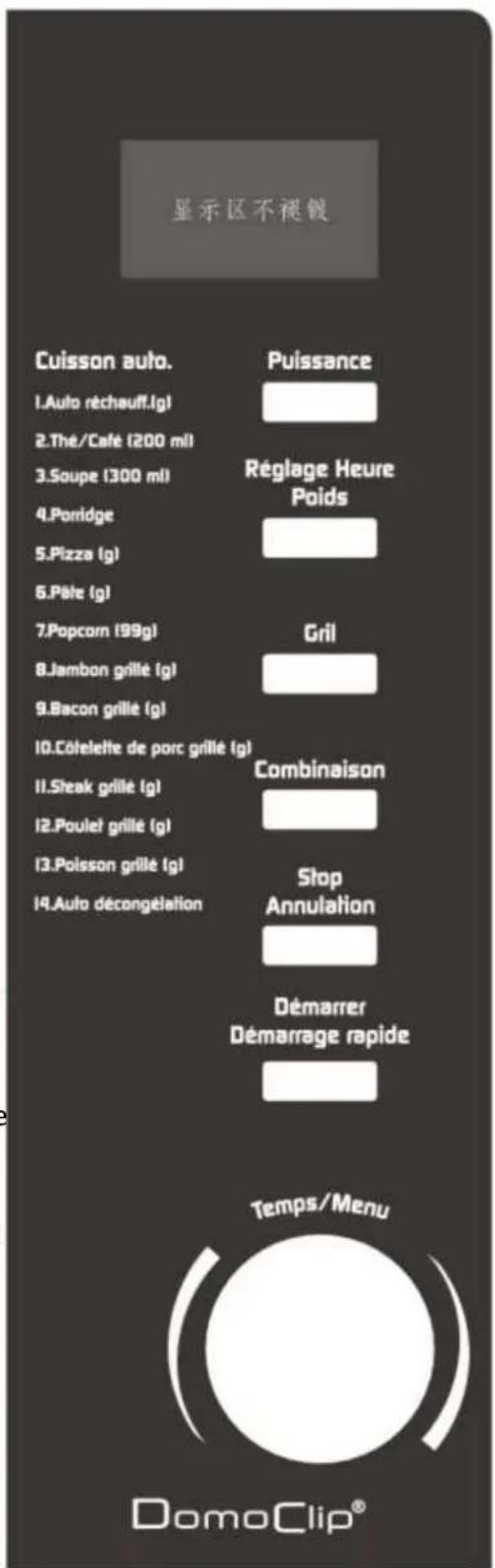 DOMOCLIP DOC109 - TEMPS/MENU - 1