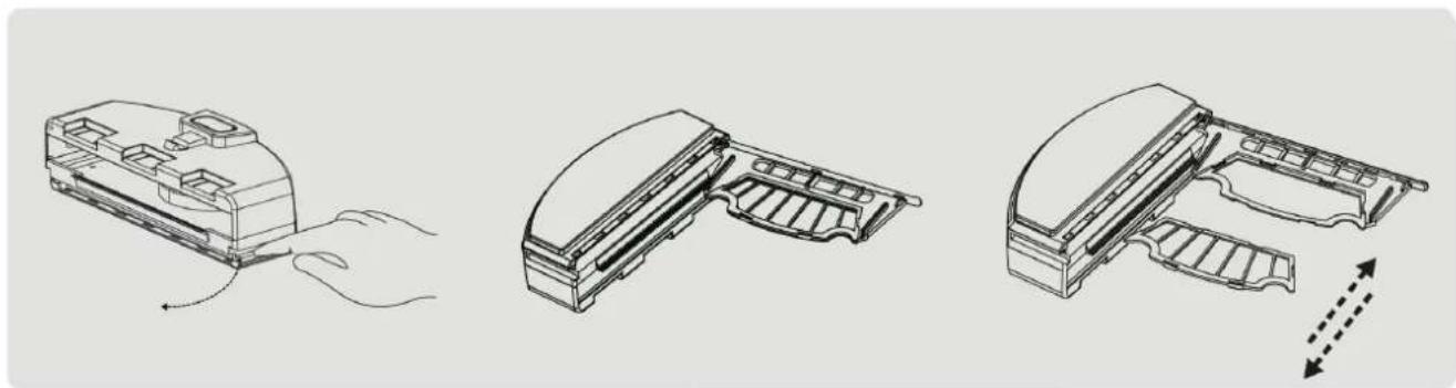 E.zicom E.ziclean Slim - VIDER LE BAC À POUSSIÈRE ET NETTOYER LE FILTRE - 2