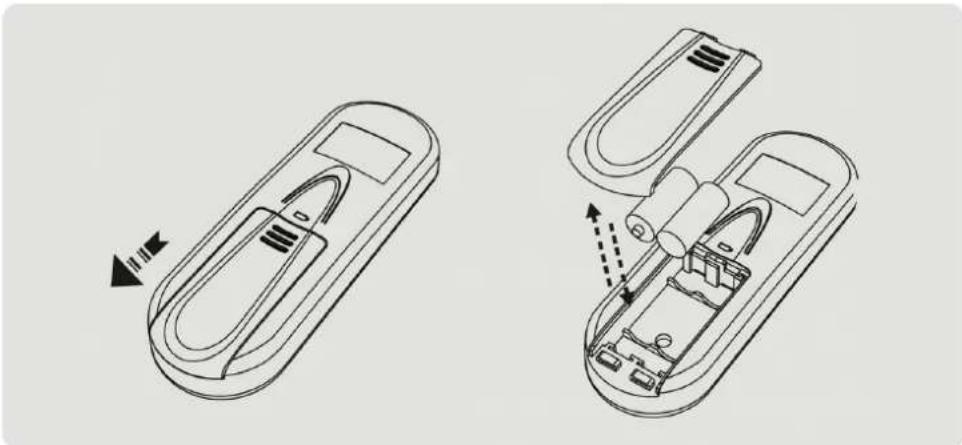 E.zicom E.ziclean Slim - Installation des piles - 2
