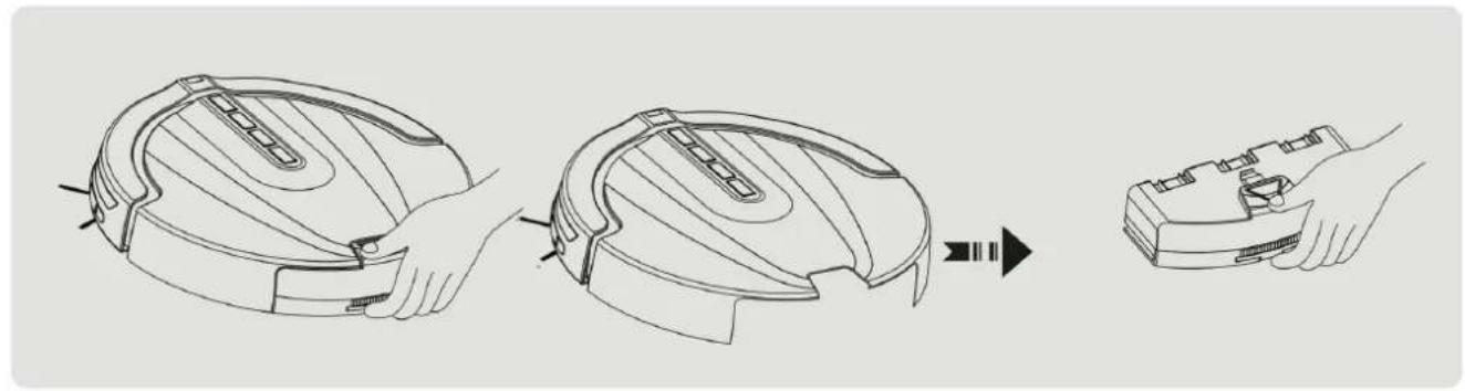 E.zicom E.ziclean Slim - VIDER LE BAC À POUSSIÈRE ET NETTOYER LE FILTRE - 1