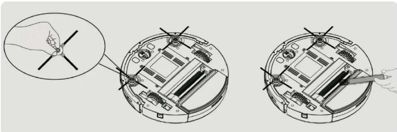 E.zicom E.ziclean Slim - ENTRETIEN DES BROSSES LATERALES - 1