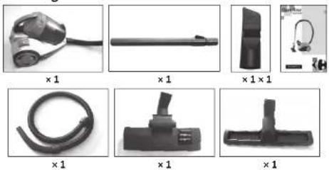 CALIFORNIA JC621 - DESCRIPTION DE L'ASPIRATEUR - 2