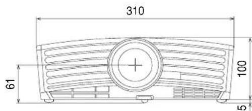 MITSUBISHI HC910 - Scheme d'encombrement (unité : mm) - 3
