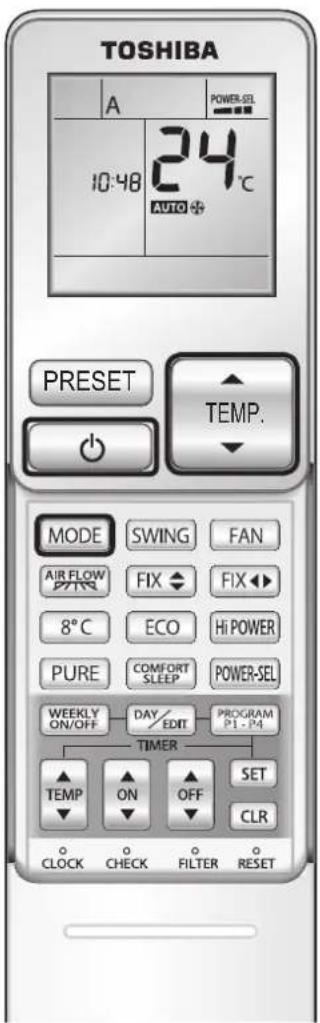 TOSHIBA RAS16G2KVP - Pour désactiver le mode automatique - 2