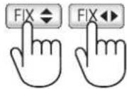TOSHIBA RAS16G2KVP - Pour modifier l'orientation du flux d'air, appuyez sur la touche FIX - 1