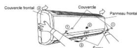 TOSHIBA RAK60PPA - Comment installer le couvercle frontal - 1