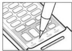 TOSHIBA RAS13G2KVP - Appuyez sur la touche CHECK avec la pointe d'un stylo pour regler la télécommande en mode service. - 1