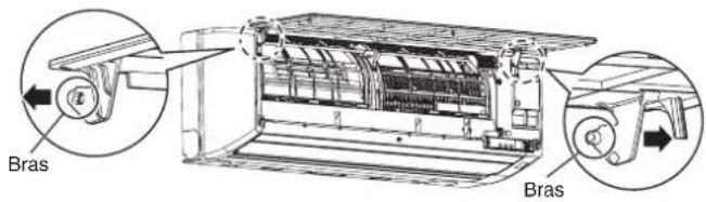 TOSHIBA RAS10G2KVP - Retrait du panneau avant - 1